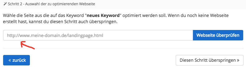 WDF*IDF Anleitung - URL eintragen 